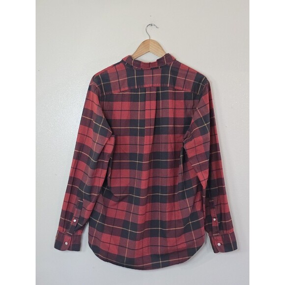 J Crew Broken-In Oxford Shirt Tartan  Mens Medium Classic Fit Plaid Button Down - Picture 7 of 11